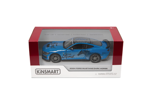 Машинка Kinsmart Ford Mustang 2024 Dark Horse  KT5455W фото 2
