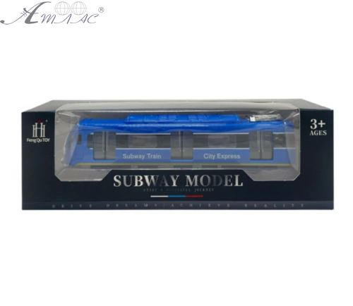 Іграшка Поїзд Синій світло, звук 22см у коробці  731-27К1 фото 2