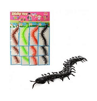 Игрушка силиконовая Сороконожка липучка 18см  2160-25