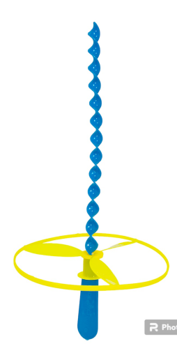 Игрушка Вертолет леталка 15см с запускалкой  14533 фото 3