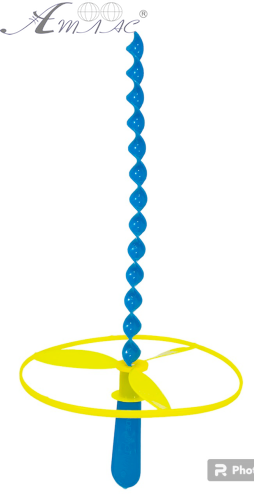 Іграшка Гелікоптер літалка 15см із запускалкою  14533 фото 3