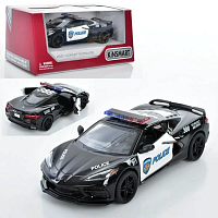 Машинка Kinsmart Chevrolet Corvette Police 2021 рік  KT5432WP