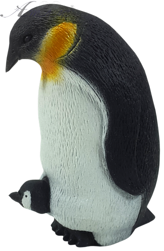 Іграшка силіконова антистрес, пінгвін батько 9 см 06723