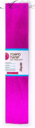 Бумага гофрированная 1 Вересня металлизированная пурпурная 20 % 50 г (50 х 200 см) 703006