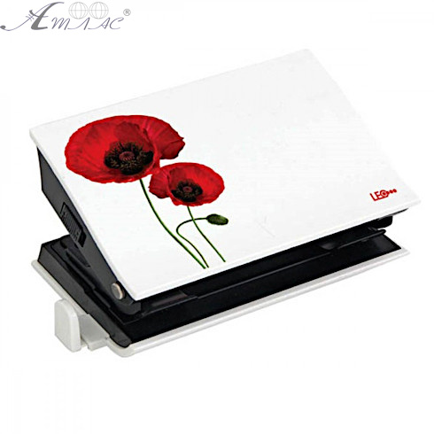 Дырокол пластиковый LEO "Poppy" на 16 листов, мак L1411 240082 Дырокол пластиковый LEO "Poppy" на 16 листов, мак L1411 240082