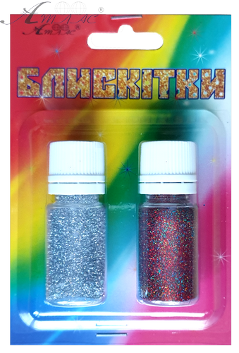 Блискітки (Гліттер) Набір № 26 - 7 гр ( 2 шт ) - Срібло Гол + Мікс AS-2226, А-996 фото 3 Блискітки (Гліттер) Набір № 26 - 7 гр ( 2 шт ) - Срібло Гол + Мікс AS-2226, А-996 фото 3