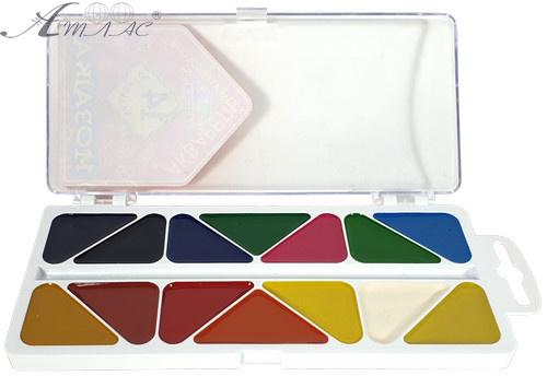 Акварель набор Гамма - Мозаика 14 цветом фото 2 Акварель набор Гамма - Мозаика 14 цветом фото 2