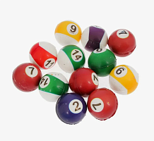 Игрушка Мячик мягкий фомовый 6см. Бильярд  06939