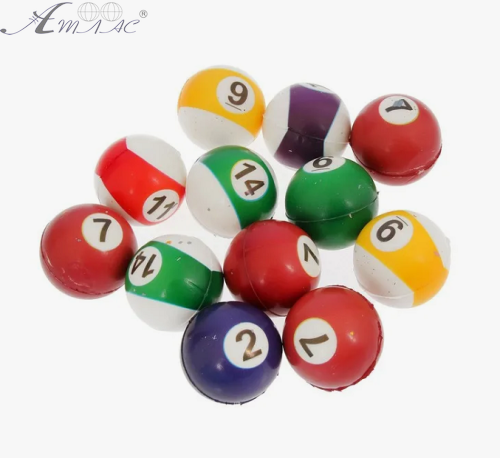 Игрушка Мячик мягкий фомовый 6см. Бильярд  06939