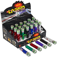Брелок ліхтарик - лазер LASER з карабіном 3в1 7см  12-13