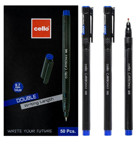 Ручка шариковая  Cello СARBONIX синяя 0,7мм  12410